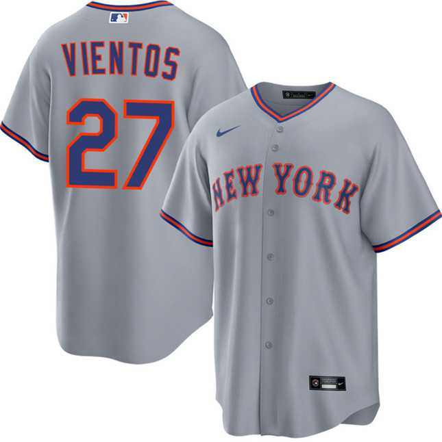 Mens New York Mets #27 Mark Vientos Gray 2025 Limited Stitched Jersey Dzhi